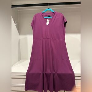 Chic jjill Plum(Claret) Midi Dress